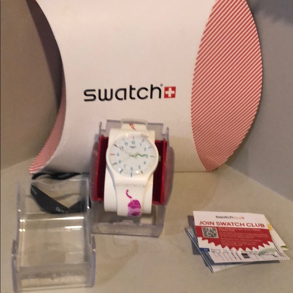 SWATCH RARE The Legend White Snake Unisex Watch